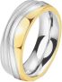 DOOSTI Trouwring Sieraden cadeau roestvrijstalen trouwring partnerring LIEBE - Thumbnail 2