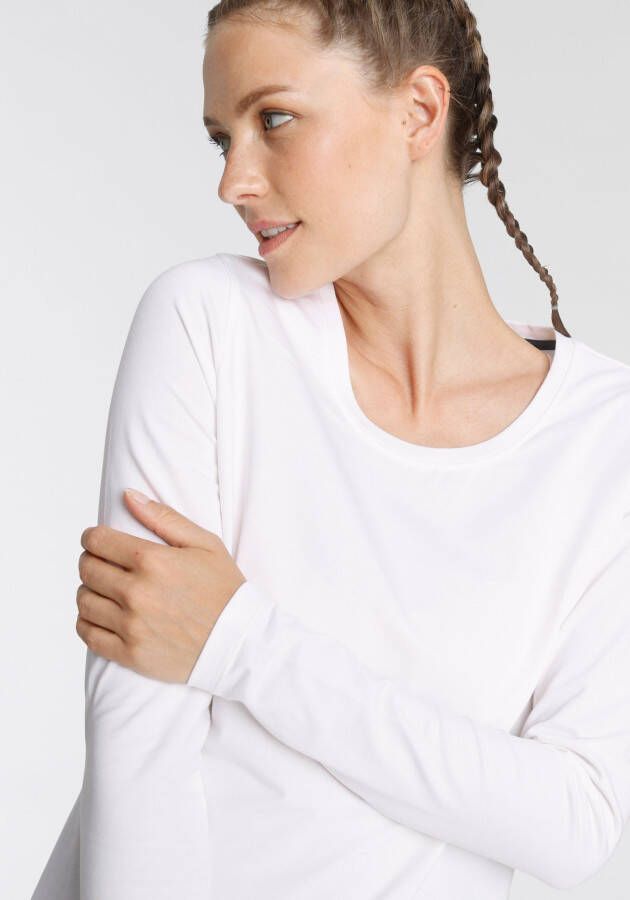 Eastwind Shirt met lange mouwen Lange mouw in basic-stijl ronde halslijn van katoen (Set van 3)