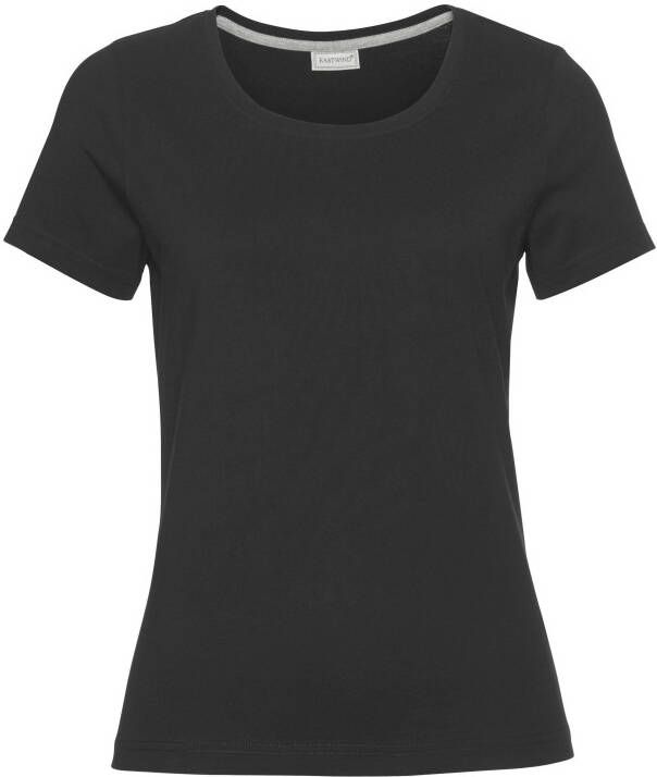 Eastwind T-shirt Korte mouw heup-lang voor vrije tijd van katoen (3-delig Set van 3)