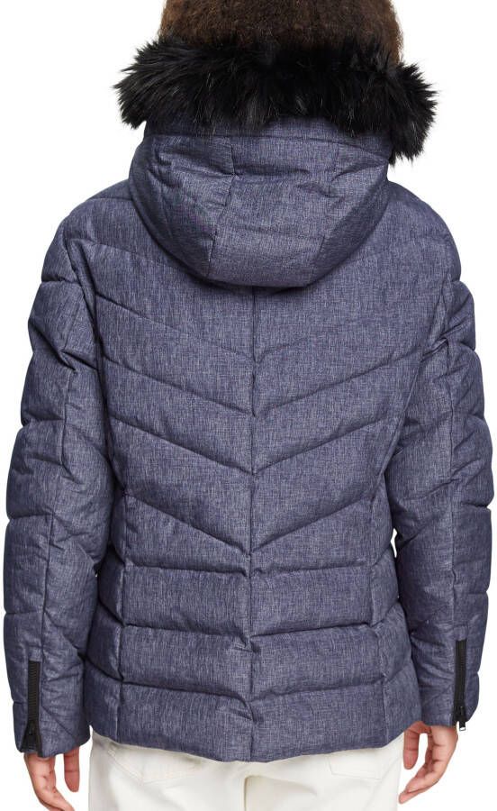 edc by Esprit Gewatteerde jas met afneembaar nepbont