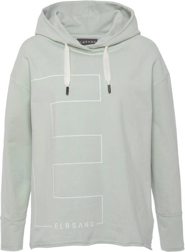 Elbsand Hoodie Dea hoodie met logo-opdruk aan de voorkant