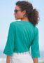 Elbsand Shirt met 3 4-mouwen met logoprint katoenmix losse pasvorm - Thumbnail 3