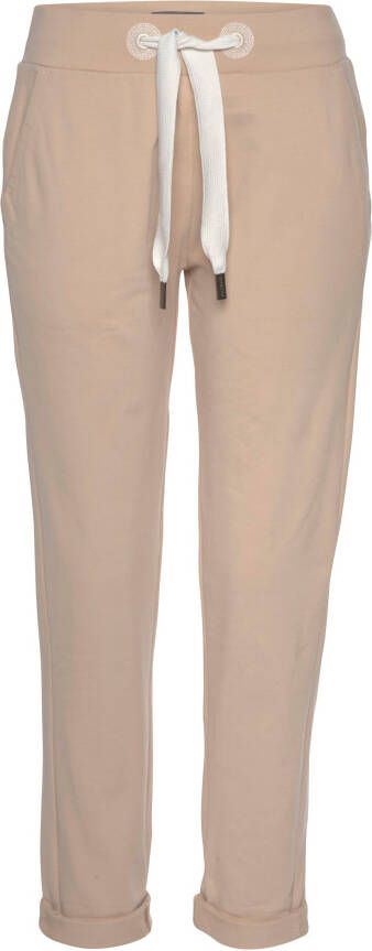 Elbsand Sweatbroek Brinja met zakken en brede trekkoorden joggingbroek casual pasvorm