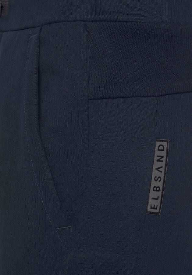 Elbsand Sweatbroek Brinja met logoprint op de tailleband en zakken joggingbroek loungebroek