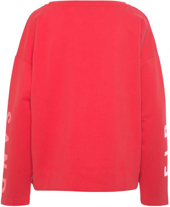 Elbsand Sweatshirt Anvor met logo-prints op de mouwen sportief-casual