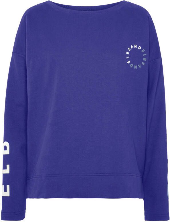 Elbsand Sweatshirt Anvor met logo-prints op de mouwen sportief-casual