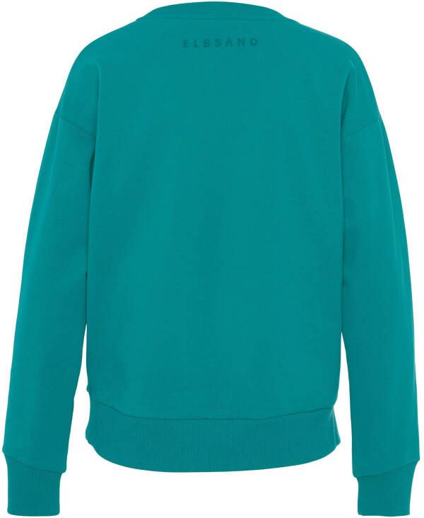 Elbsand Sweatshirt Fionni met grote logoprint sportief-casual