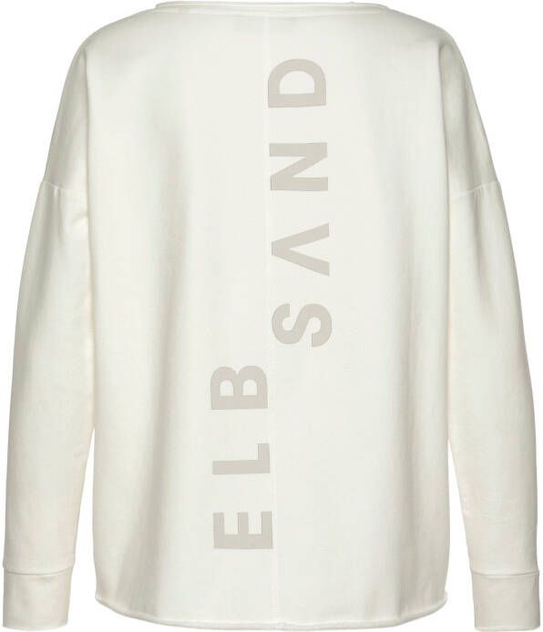 Elbsand Sweatshirt Raina met logoprint op de rug