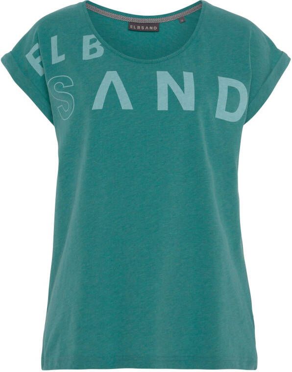 Elbsand T-shirt gemaakt van zachte jersey shirt met korte mouwen sportief en comfortabel