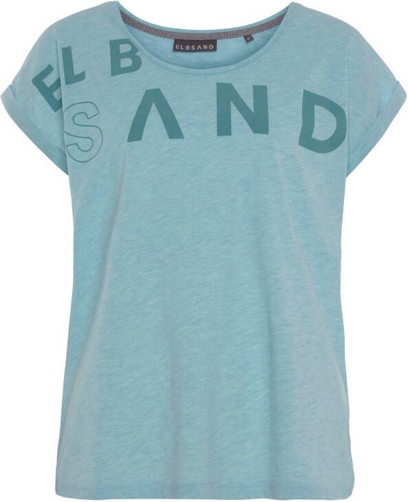 Elbsand T-shirt gemaakt van zachte jersey shirt met korte mouwen sportief en comfortabel