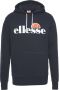 Ellesse Hoodie met Kangaroo Zak Blue Heren - Thumbnail 8