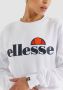 Ellesse Witte Crewneck Sweatshirt voor Vrouwen White Dames - Thumbnail 3