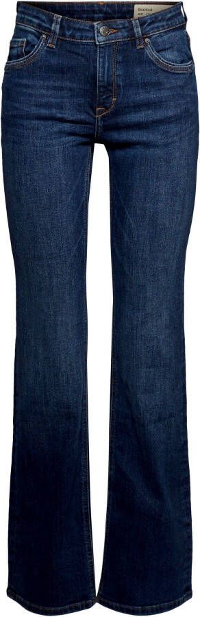 Esprit Bootcut jeans van stretch-denim met lichte washed- en used effecten