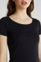 Esprit T shirt met fonkelende glinstersteentje logo op borsthoogte - Thumbnail 6
