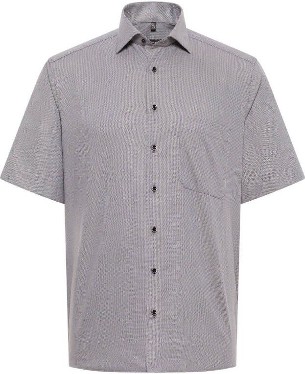 Eterna Overhemd met korte mouwen Comfort fit NON IRON (strijkvrij)