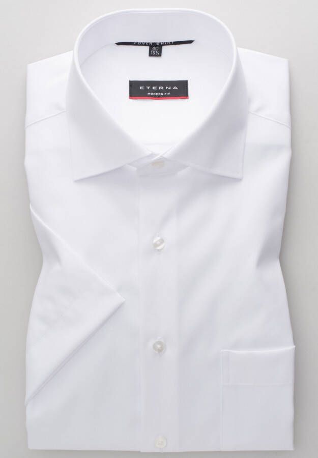 Eterna Overhemd met korte mouwen MODERN FIT NON IRON (strijkvrij)