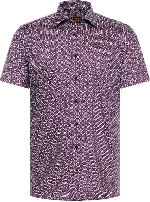 Eterna Overhemd met korte mouwen Slim fit NON IRON (strijkvrij)