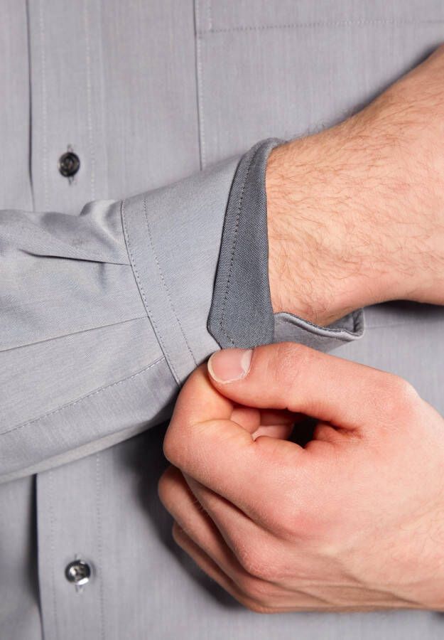Eterna Overhemd met lange mouwen Comfort fit NON IRON (strijkvrij)