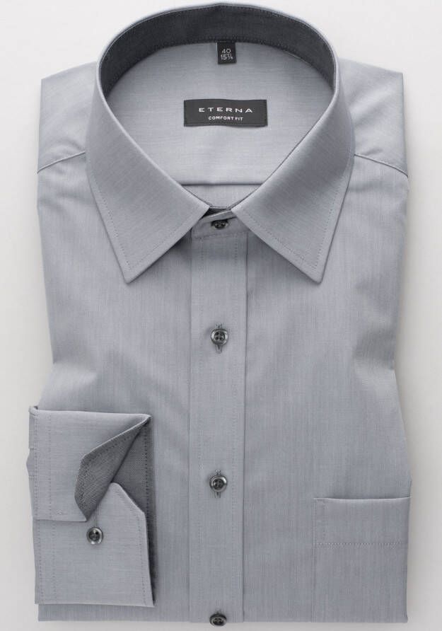 Eterna Overhemd met lange mouwen Comfort fit NON IRON (strijkvrij)