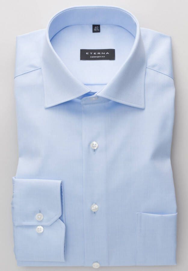 Eterna Overhemd met lange mouwen Comfort fit NON IRON (strijkvrij)