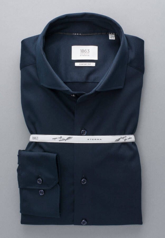 Eterna Overhemd met lange mouwen Comfort fit NON IRON (strijkvrij)