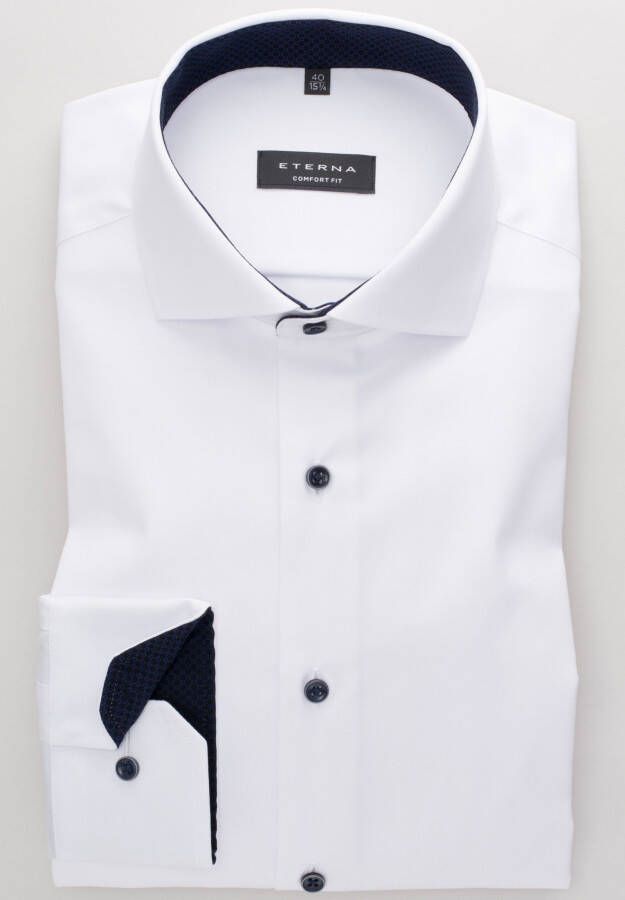Eterna Overhemd met lange mouwen Comfort fit NON IRON (strijkvrij)