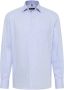 Eterna business overhemd Comfort Fit wijde fit borstzak lichtblauw gestreept katoen - Thumbnail 4