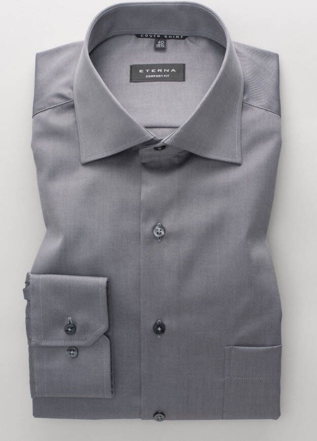 Eterna Overhemd met lange mouwen Comfort fit NON IRON (strijkvrij)