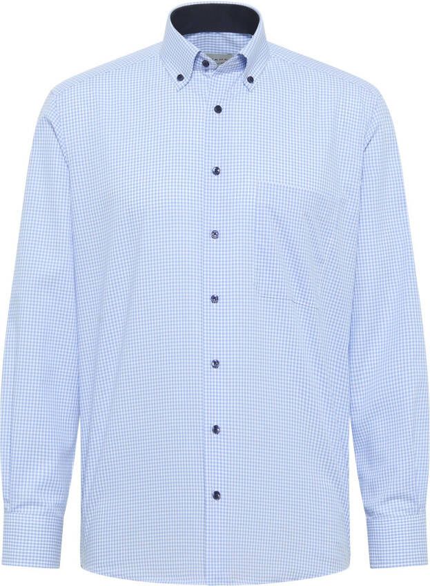 Eterna Overhemd met lange mouwen Comfort fit NON IRON (strijkvrij)