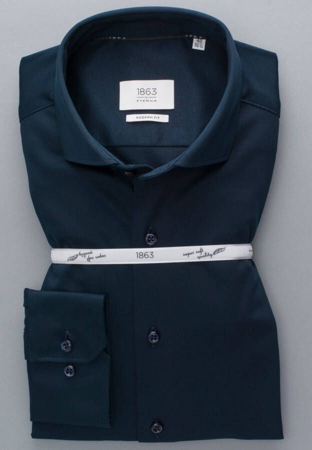 Eterna Overhemd met lange mouwen MODERN FIT NON IRON (strijkvrij)