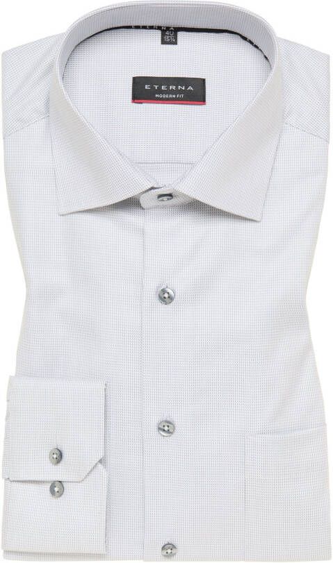 Eterna Overhemd met lange mouwen MODERN FIT NON IRON (strijkvrij)