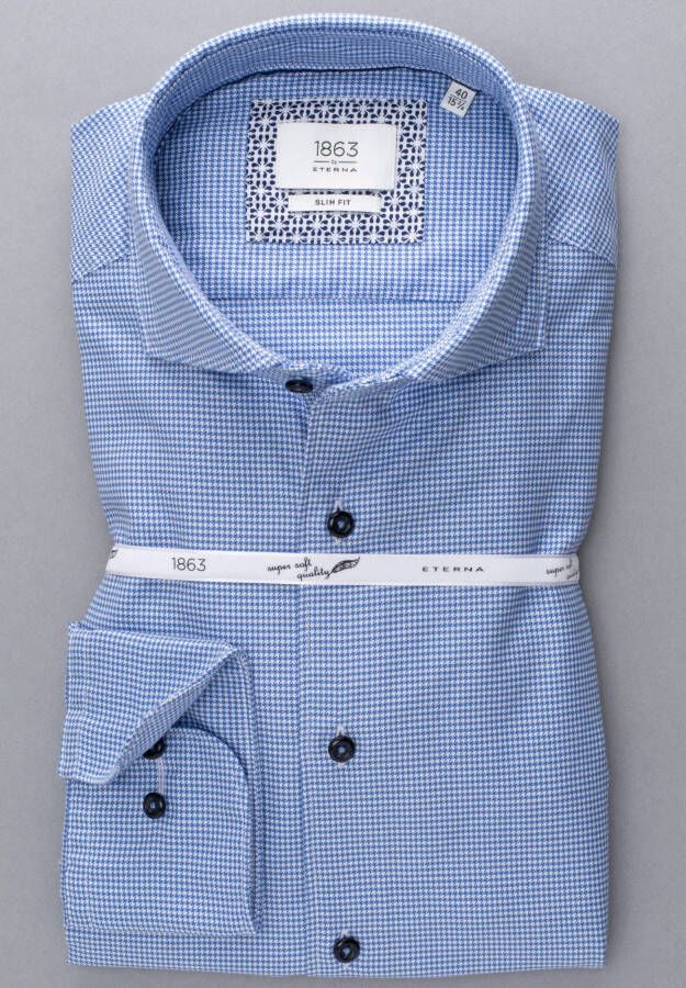 Eterna Overhemd met lange mouwen Slim fit EASY IRON (gemakkelijk te strijken)