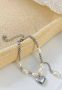 Firetti Edelstalen armband Sieraad cadeau hart & parels - Thumbnail 2