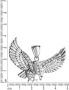 Firetti Kettinghanger Sieraad cadeau zilverkleur 925 halssieraad hanger adelaar - Thumbnail 2