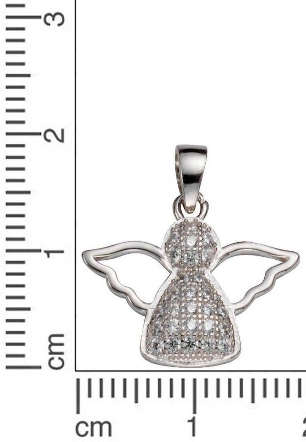 Firetti Kettinghanger Sieraad cadeau zilverkleur 925 halssieraad hanger engel