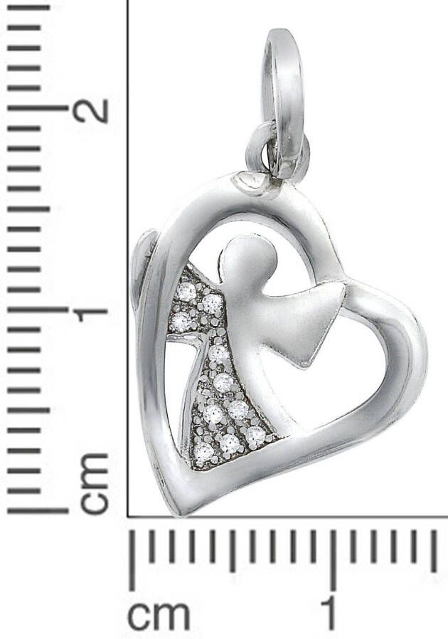 Firetti Kettinghanger Sieraad cadeau zilverkleur 925 halssieraad hanger hart