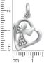 Firetti Kettinghanger Sieraad cadeau zilverkleur 925 halssieraad hanger hart - Thumbnail 2