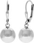 Firetti Paar oorhangers Sieraad cadeau zilver 925 oorbellen patentbeugel bol - Thumbnail 2