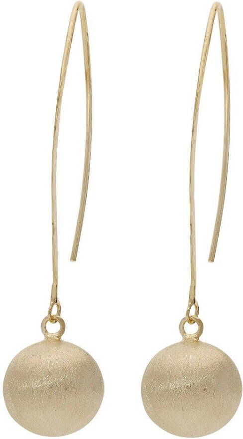 Firetti Paar oorhangers Sieraad cadeau zilver 925 oorbellen oorhaken bol