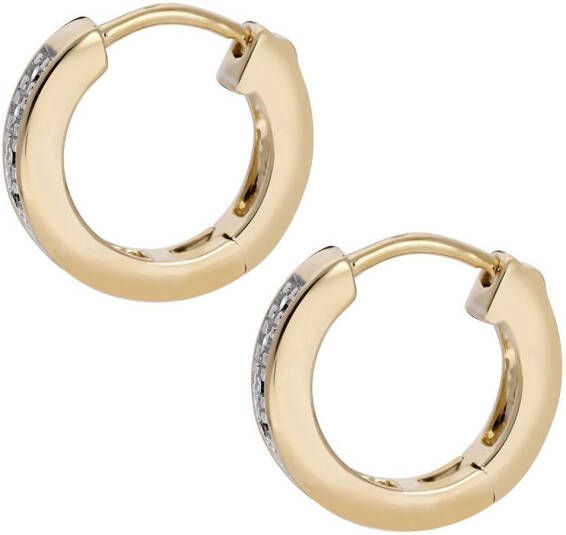Firetti Oorringen Sieraad cadeau Goud 585 huggie