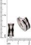 Firetti Oorringen Sieraad cadeau zilver 925 klapcreolen zilver-zwart - Thumbnail 2