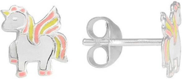 Firetti Oorstekers Sieraad cadeau zilver 925 oorbellen eenhoorn