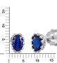 Firetti Oorstekers Sieraad cadeau zilver 925 oorbellen edelsteen spinel - Thumbnail 2