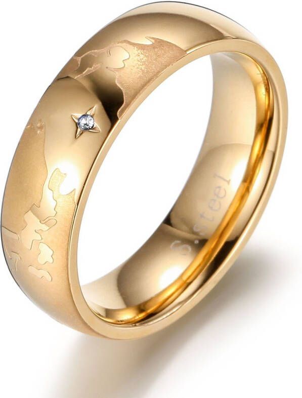 Firetti Partnerring Sieraad cadeau "LIEFDE" Aarde met of zonder zirkoon (synthetisch)