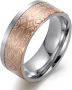 Firetti Trouwring Sieraad cadeau "LIEFDE" bicolor ca. 6 0mm breed ca. 8 0mm breed - Thumbnail 2