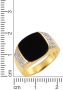 Firetti Ring Sieraad cadeau zilver 925 herenring zegelring agaat - Thumbnail 2