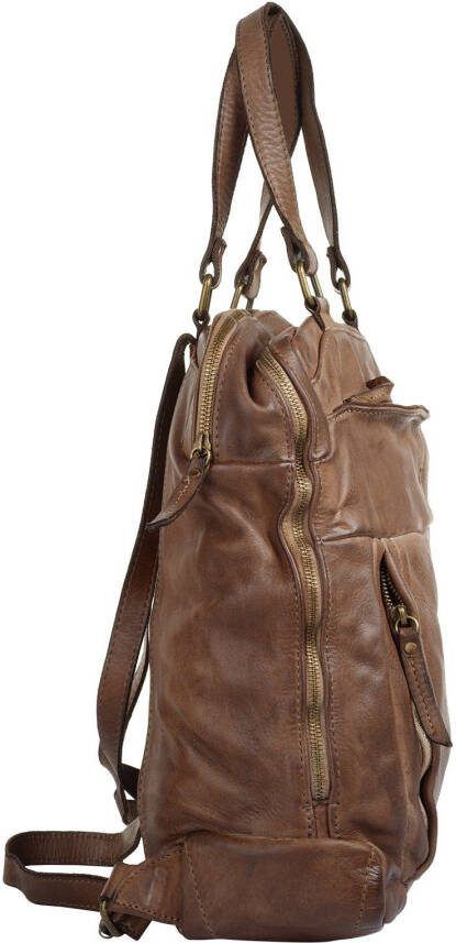 Forty Degrees Laptoprugzak echt leer made in italy