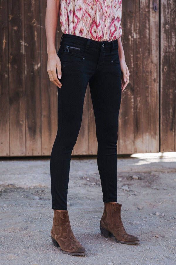Freeman T. Porter Slim fit jeans Alexa cropped S-SDM met bijzondere zakdetails