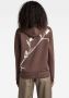 G-Star RAW Hoodie Thistle Back Graphic Bruin Dames - Thumbnail 6