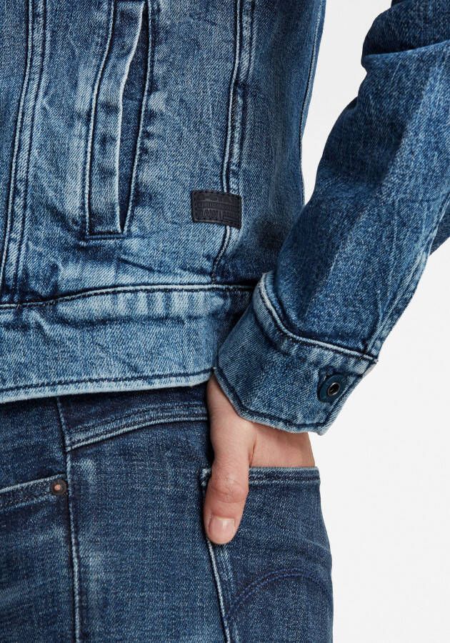 G-Star RAW Jeansjack Arc 3D Jacket met opgestikte klepzakken met lusknoopjes